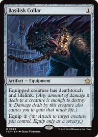 Basilisk Collar - Foundations - Magic: The Gathering card