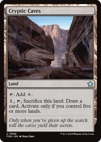 Cryptic Caves (0686) - Foundations - Magic: The Gathering card