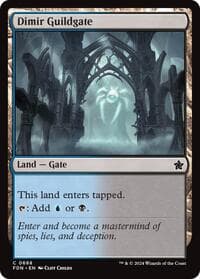 Dimir Guildgate - Foundations - Magic: The Gathering card