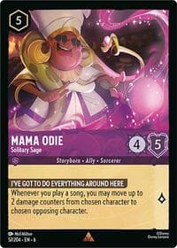 Mama Odie - Solitary Sage - Azurite Sea - Disney Lorcana card