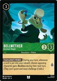 Bellwether - Assistant Mayor - Azurite Sea - Disney Lorcana card