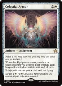 Celestial Armor - Foundations - Magic: The Gathering card