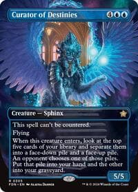 Curator of Destinies (Borderless) - Foundations - Magic: The Gathering card