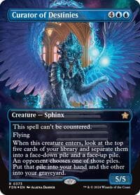 Curator of Destinies (Borderless) (Mana Foil) - Foundations - Magic: The Gathering card