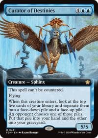 Curator of Destinies (Extended Art) - Foundations - Magic: The Gathering card