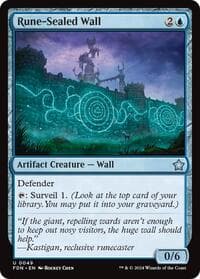 Rune-Sealed Wall (0049) - Foundations - Magic: The Gathering card