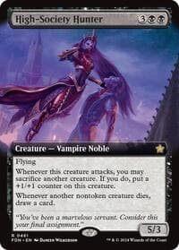 High-Society Hunter (Extended Art) - Foundations - Magic: The Gathering card