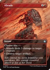 Abrade (Borderless) - Foundations - Magic: The Gathering card