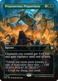 Preposterous Proportions (Borderless) - Foundations - Magic: The Gathering card