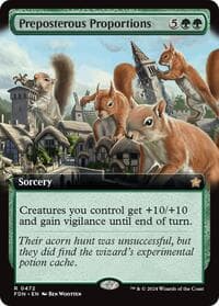 Preposterous Proportions (Extended Art) - Foundations - Magic: The Gathering card