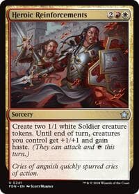 Heroic Reinforcements - Foundations - Magic: The Gathering card