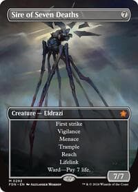 Sire of Seven Deaths (Borderless) - Foundations - Magic: The Gathering card