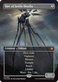 Sire of Seven Deaths (Borderless) (Mana Foil) - Foundations - Magic: The Gathering card