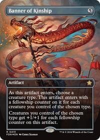 Banner of Kinship (Borderless) (Mana Foil) - Foundations - Magic: The Gathering card