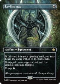 Leyline Axe (Borderless) (Mana Foil) - Foundations - Magic: The Gathering card