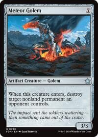 Meteor Golem - Foundations - Magic: The Gathering card
