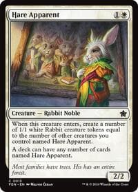 Hare Apparent - Foundations - Magic: The Gathering card