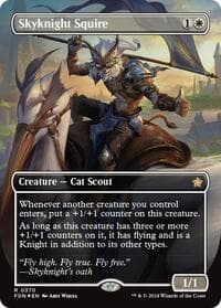 Skyknight Squire (Borderless) (Mana Foil) - Foundations - Magic: The Gathering card