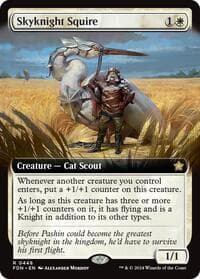 Skyknight Squire (Extended Art) - Foundations - Magic: The Gathering card