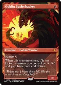 Goblin Bushwhacker (Showcase) - Special Guests - Magic: The Gathering card