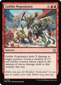 Goblin Negotiation - Foundations - Magic: The Gathering card