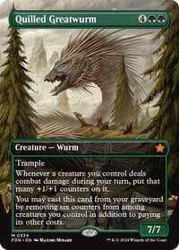 Quilled Greatwurm (Borderless) - Foundations - Magic: The Gathering card