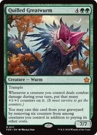 Quilled Greatwurm - Foundations - Magic: The Gathering card
