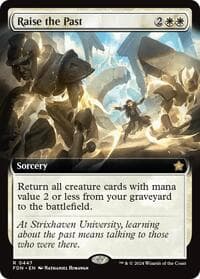 Raise the Past (Extended Art) - Foundations - Magic: The Gathering card