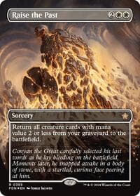 Raise the Past (Borderless) (Mana Foil) - Foundations - Magic: The Gathering card