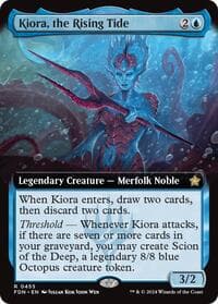 Kiora, the Rising Tide (Extended Art) - Foundations - Magic: The Gathering card