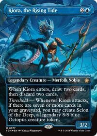 Kiora, the Rising Tide (Borderless) (Mana Foil) - Foundations - Magic: The Gathering card