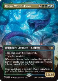 Koma, World-Eater (Borderless) (Mana Foil) - Foundations - Magic: The Gathering card
