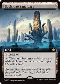 Soulstone Sanctuary (Extended Art) - Foundations - Magic: The Gathering card