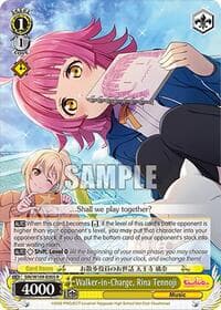 Walker-in-Charge, Rina Tennoji - Love Live! School idol festival 2 MIRACLE LIVE! - Weiss Schwarz card