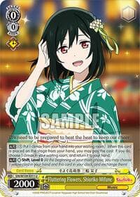 Fluttering Flowers, Shioriko Mifune - Love Live! School idol festival 2 MIRACLE LIVE! - Weiss Schwarz card