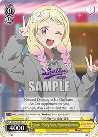 SweetSpicy Peace, Natsumi Onitsuka - Love Live! School idol festival 2 MIRACLE LIVE! - Weiss Schwarz card
