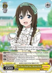 Tea Time, Break Time, Shizuku Osaka - Love Live! School idol festival 2 MIRACLE LIVE! - Weiss Schwarz card