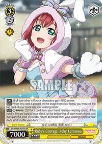 Ruby's Courage, Ruby Kurosawa (SR) - Love Live! School idol festival 2 MIRACLE LIVE! - Weiss Schwarz card