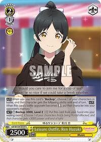 Leisure Outfit, Ren Hazuki - Love Live! School idol festival 2 MIRACLE LIVE! - Weiss Schwarz card