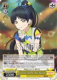 Leisure Outfit, Ren Hazuki (SR) - Love Live! School idol festival 2 MIRACLE LIVE! - Weiss Schwarz card