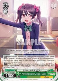 A Welcome Lecture, Nico Yazawa - Love Live! School idol festival 2 MIRACLE LIVE! - Weiss Schwarz card