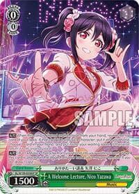 A Welcome Lecture, Nico Yazawa (SP) - Love Live! School idol festival 2 MIRACLE LIVE! - Weiss Schwarz card