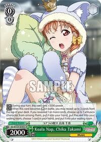 Koala Nap, Chika Takami (SR) - Love Live! School idol festival 2 MIRACLE LIVE! - Weiss Schwarz card