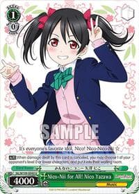 Nico-Nii for All! Nico Yazawa - Love Live! School idol festival 2 MIRACLE LIVE! - Weiss Schwarz card