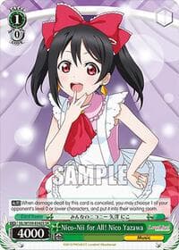 Nico-Nii for All! Nico Yazawa (SR) - Love Live! School idol festival 2 MIRACLE LIVE! - Weiss Schwarz card