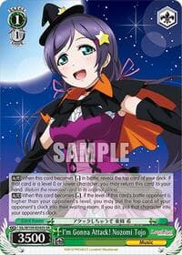 I'm Gonna Attack! Nozomi Tojo (SR) - Love Live! School idol festival 2 MIRACLE LIVE! - Weiss Schwarz card