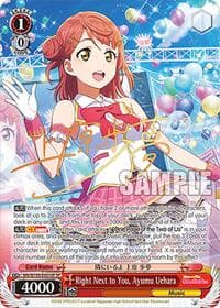 Right Next to You, Ayumu Uehara (SP) - Love Live! School idol festival 2 MIRACLE LIVE! - Weiss Schwarz card