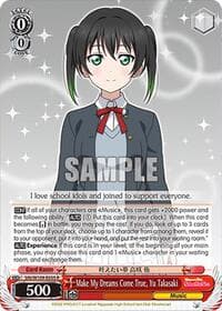 Make My Dreams Come True, Yu Takasaki - Love Live! School idol festival 2 MIRACLE LIVE! - Weiss Schwarz card