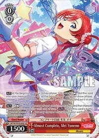 Almost Complete, Mei Yoneme (SP) - Love Live! School idol festival 2 MIRACLE LIVE! - Weiss Schwarz card