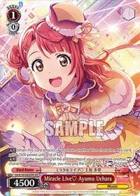 Miracle Live Ayumu Uehara (OFR) - Love Live! School idol festival 2 MIRACLE LIVE! - Weiss Schwarz card
